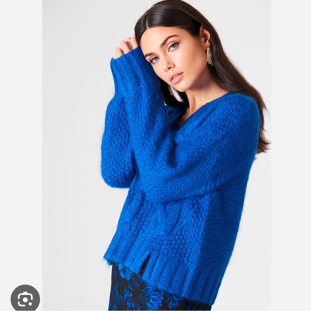 Cobalt mohair sweater
